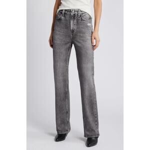 Rag Bone Pants Women 32 Miramar Shea Relaxed Straight Terry Sweatpant Jeans Gray